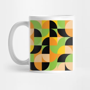 Modern Geometric (Papaya) Mug